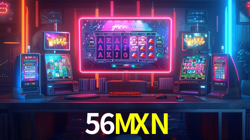 Interfaz de la app móvil 56MXN en un smartphone moderno